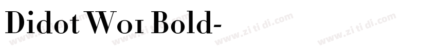 Didot W01 Bold字体转换